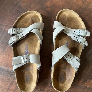 Birkenstock Cream Sandal Soles